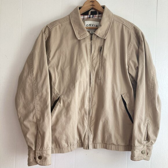 Vintage Orvis Utilty Jacket Flannel Lined Multi Pockets Mens Sz M - Picture 1 of 14